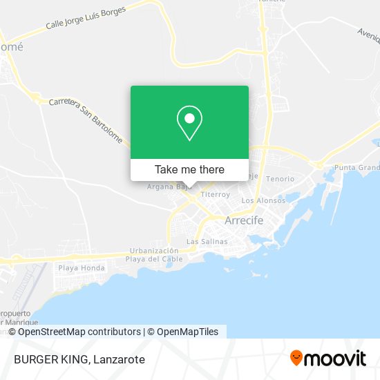 BURGER KING map