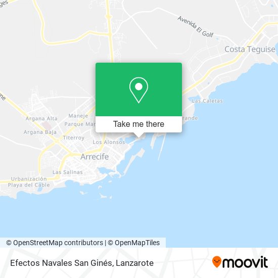Efectos Navales San Ginés map