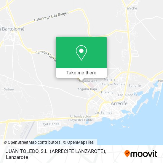 JUAN TOLEDO, S.L. (ARRECIFE LANZAROTE) map
