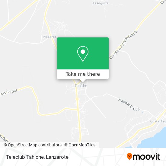 mapa Teleclub Tahiche