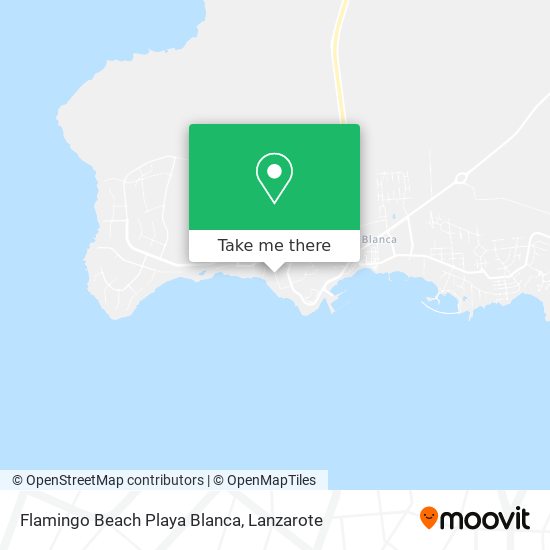 mapa Flamingo Beach Playa Blanca