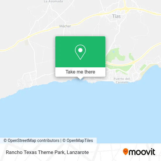 Rancho Texas Theme Park map