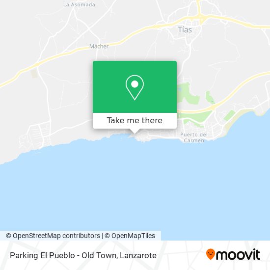 mapa Parking El Pueblo - Old Town