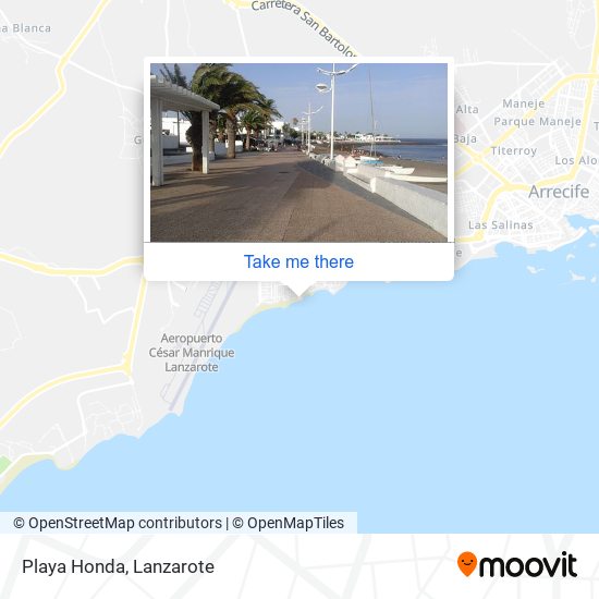 mapa Playa Honda