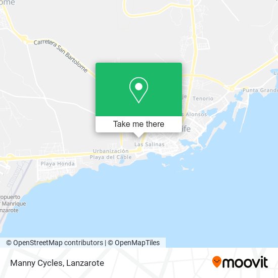 Manny Cycles map