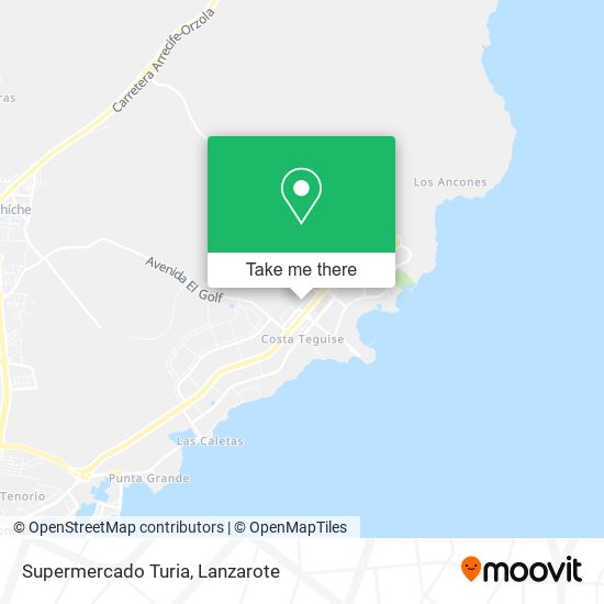 Supermercado Turia map