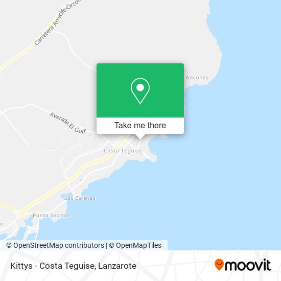 Kittys - Costa Teguise map