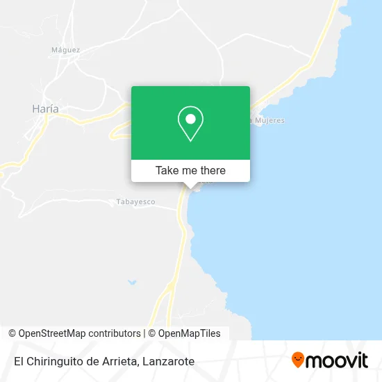 El Chiringuito de Arrieta map