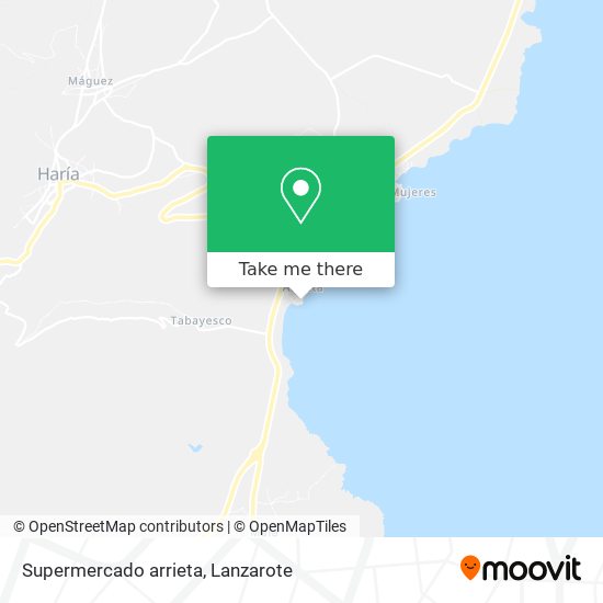 Supermercado arrieta map