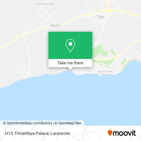 H10 Timanfaya Palace map
