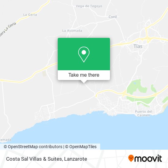 Costa Sal Villas & Suites map