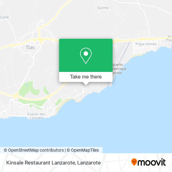 mapa Kinsale Restaurant Lanzarote