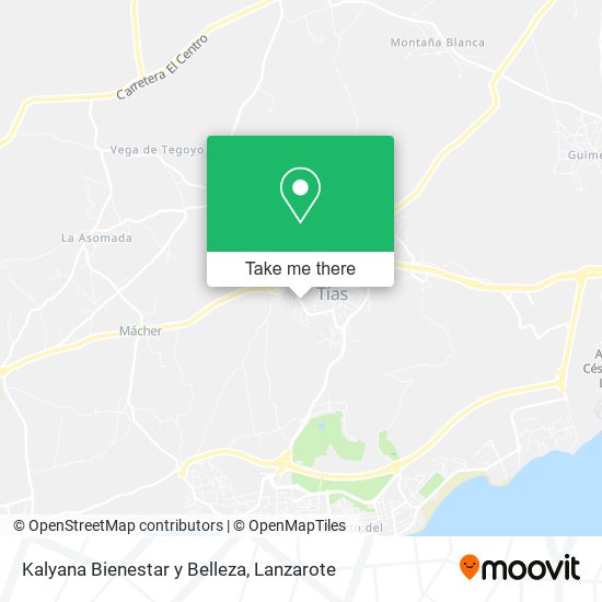 Kalyana Bienestar y Belleza map