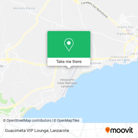 mapa Guacimeta VIP Lounge