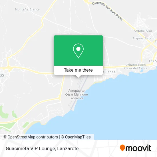 Guacimeta VIP Lounge map