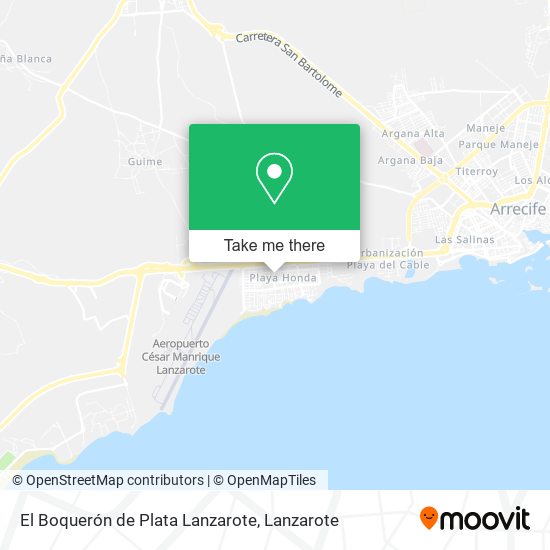 El Boquerón de Plata Lanzarote map