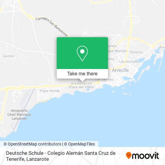 Deutsche Schule - Colegio Alemán Santa Cruz de Tenerife map