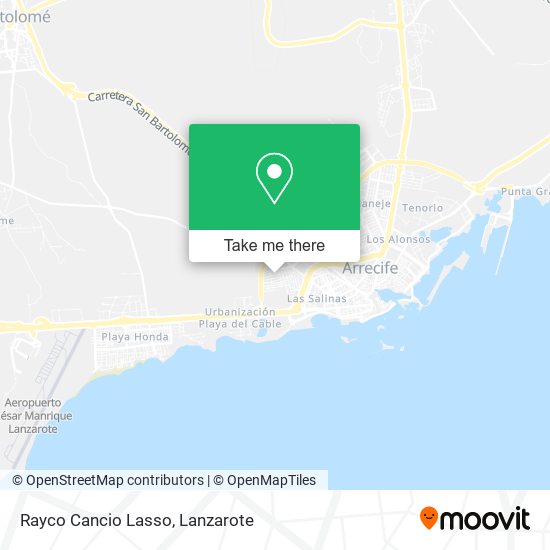 Rayco Cancio Lasso map