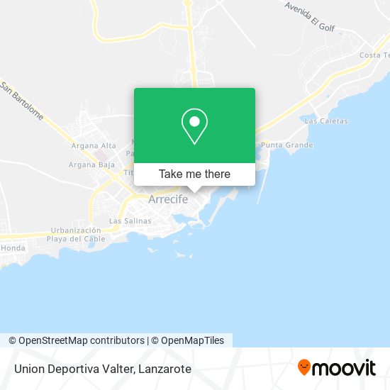 Union Deportiva Valter map