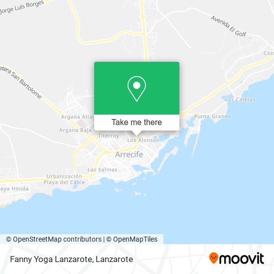 Fanny Yoga Lanzarote map