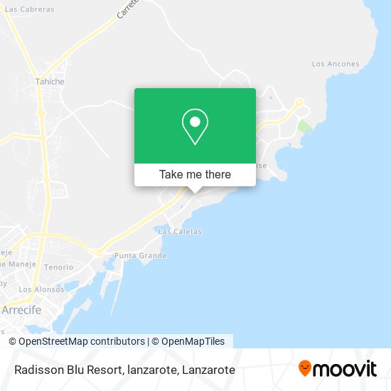 mapa Radisson Blu Resort, lanzarote