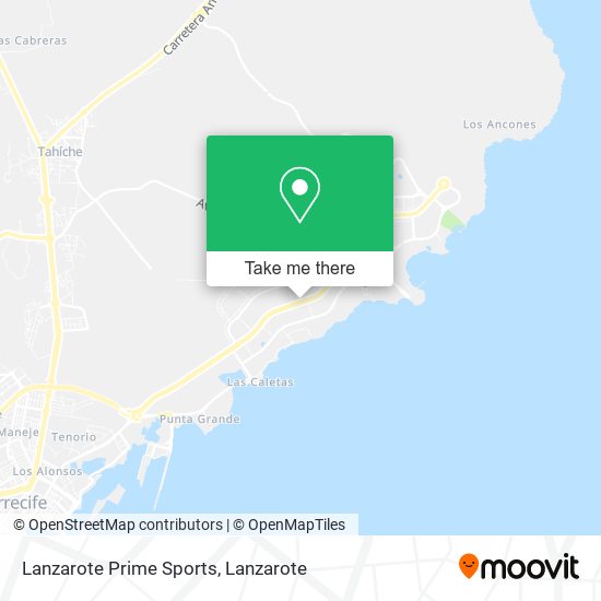Lanzarote Prime Sports map