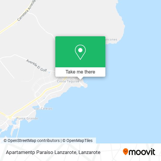 mapa Apartamentp Paraíso Lanzarote