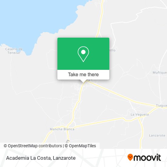 mapa Academia La Costa