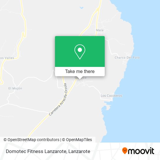 Domotec Fitness Lanzarote map