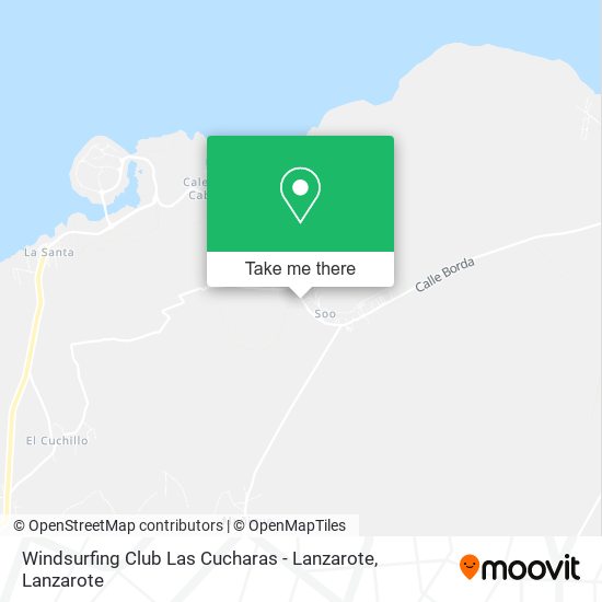 Windsurfing Club Las Cucharas - Lanzarote map