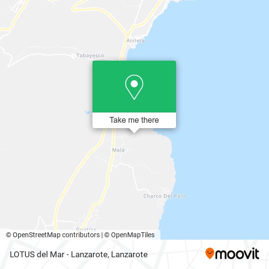 LOTUS del Mar - Lanzarote map