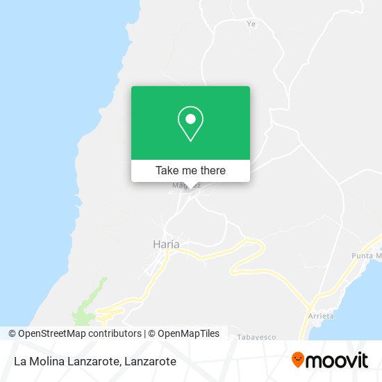 mapa La Molina Lanzarote