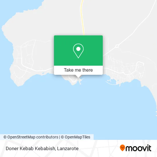 mapa Doner Kebab Kebabish