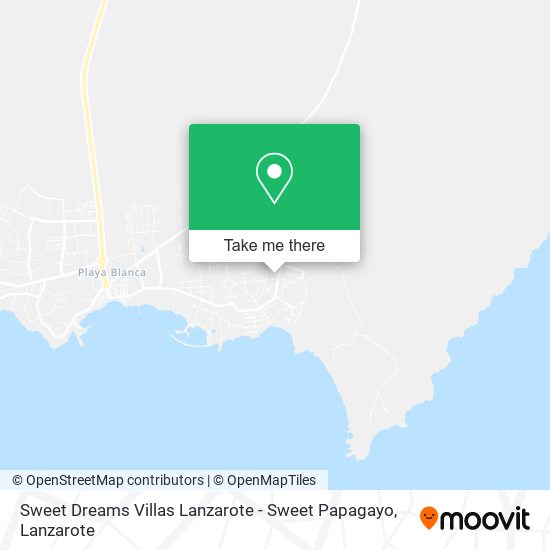 Sweet Dreams Villas Lanzarote - Sweet Papagayo map