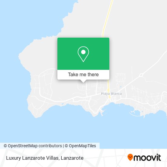 Luxury Lanzarote Villas map