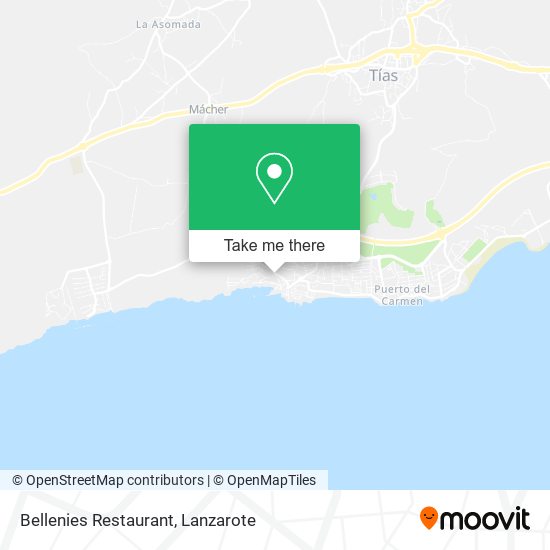 Bellenies Restaurant map