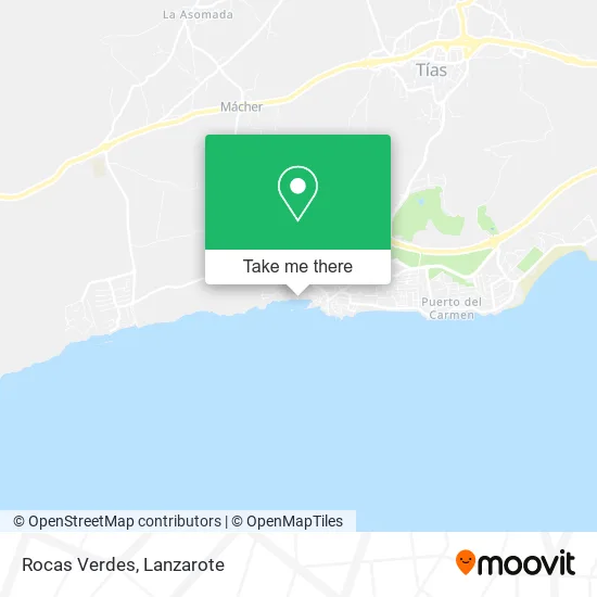 Rocas Verdes map