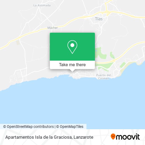 Apartamentos Isla de la Graciosa map