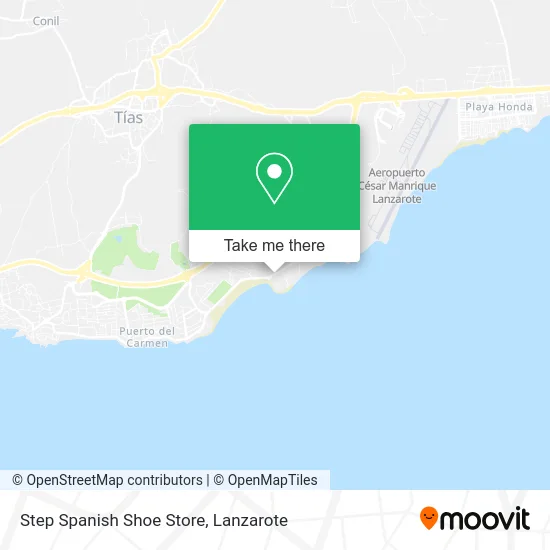 Step Spanish Shoe Store map