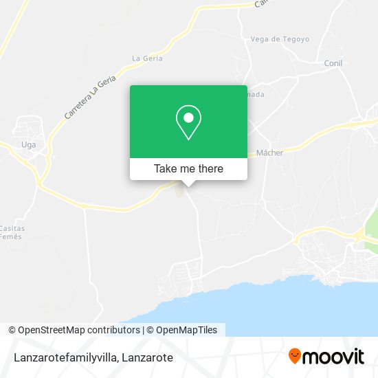 Lanzarotefamilyvilla map