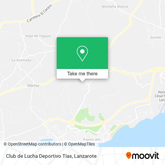 Club de Lucha Deportivo Tías map