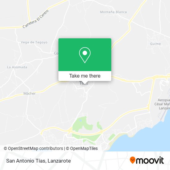 San Antonio Tías map