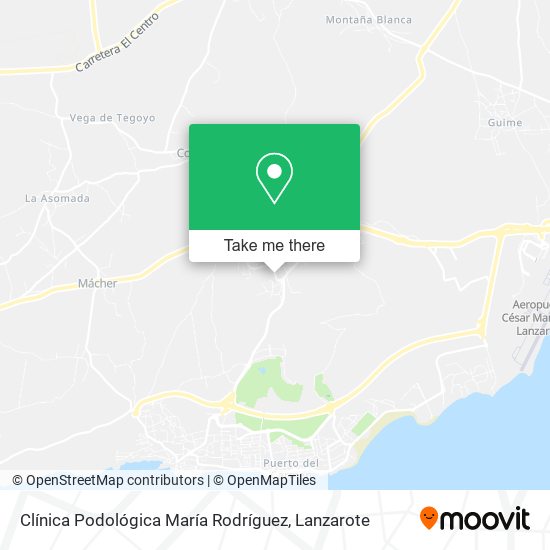 Clínica Podológica María Rodríguez map