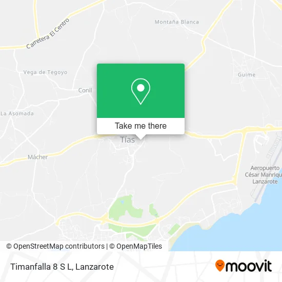 Timanfalla 8 S L map