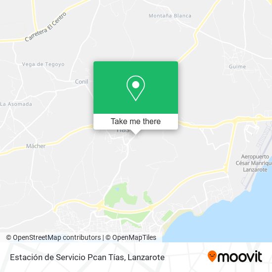 Estación de Servicio Pcan Tías map