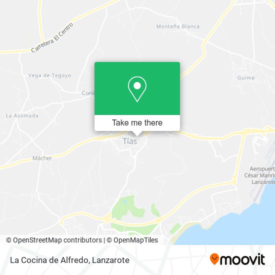 La Cocina de Alfredo map
