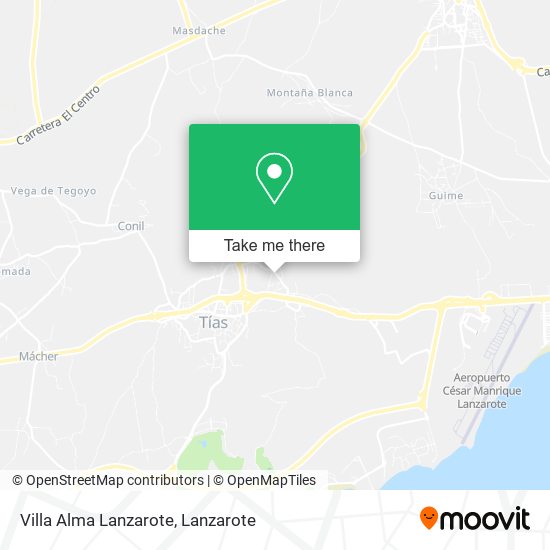 Villa Alma Lanzarote map