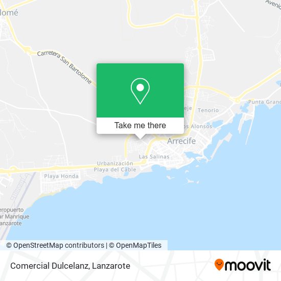 Comercial Dulcelanz map