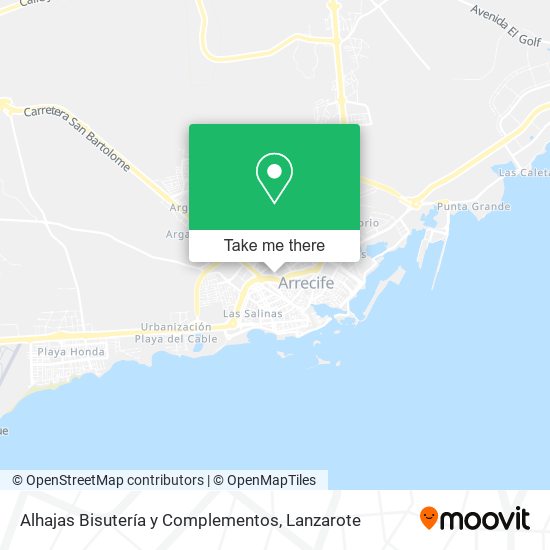 Alhajas Bisutería y Complementos map