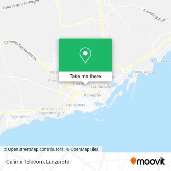 Calima Telecom map